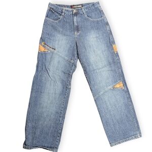 Southpole Jeans Mens 32X31 Baggy Wide Leg Carpenter Denim Workwear 90s Y2K